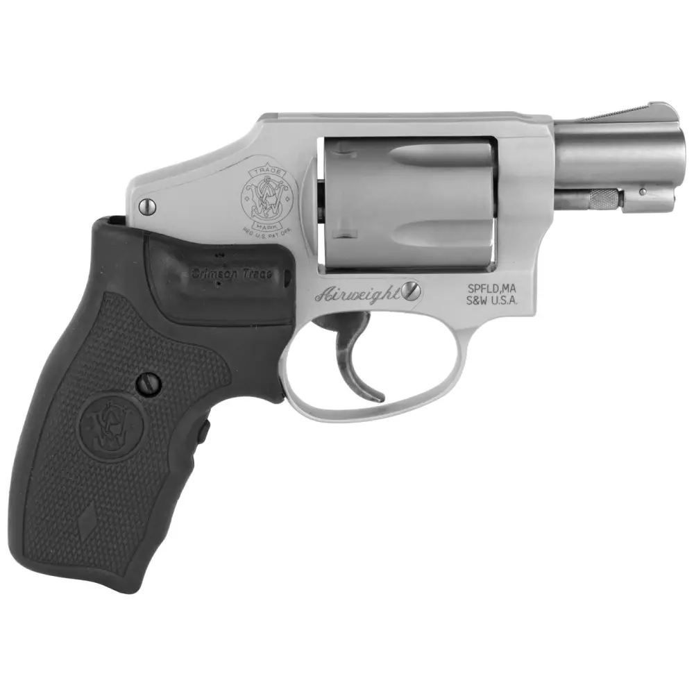 dSMITH & WESSON 642CT AIRWEIGHT CRMSN TRCE GRP 38SPL 1.875" 5RD DAO